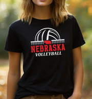 Black Nebraska Huskers volleyball t-shirt