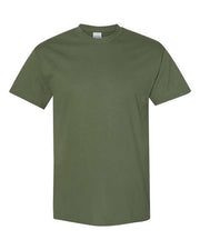 Military green Cass County Nebraska towns rural design with map unisex cotton tee