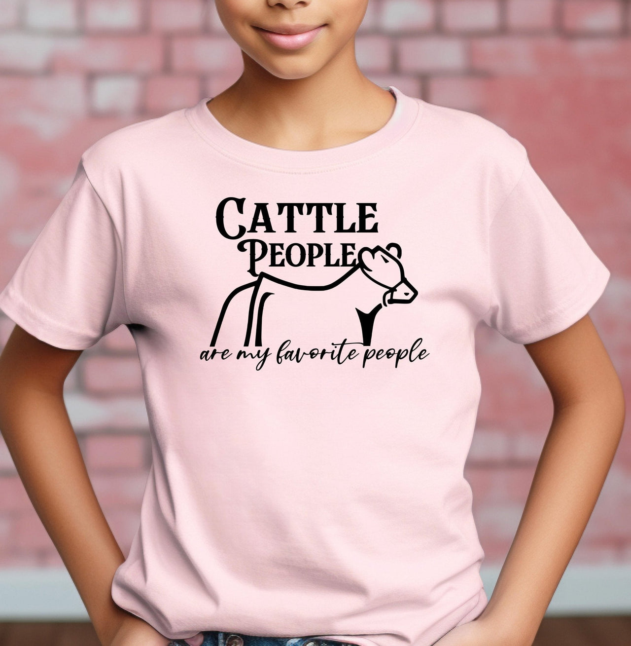 Cattle People Are My Favorite People Adult Cotton Unisex T-Shirt - 0