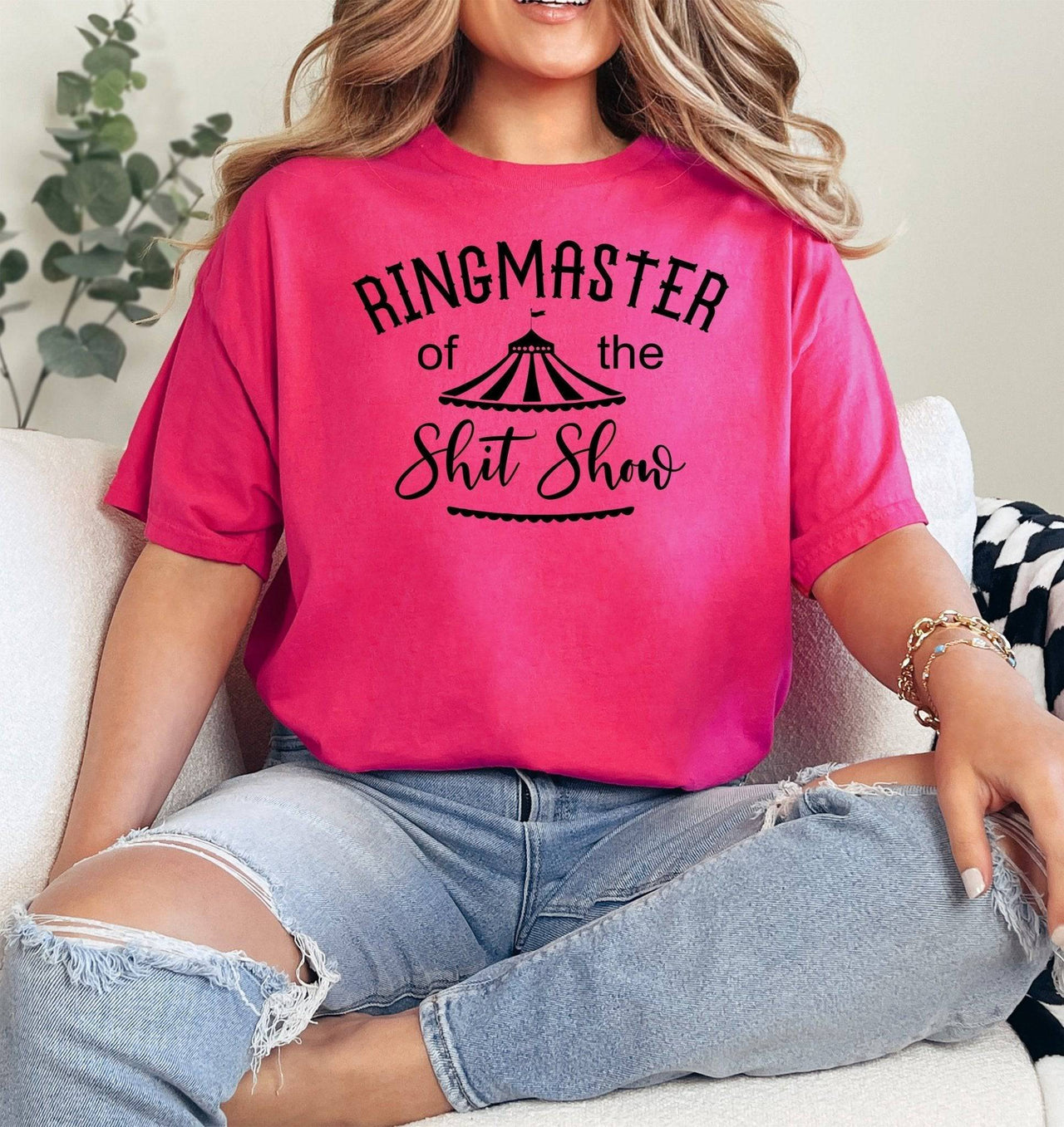 Ringmaster of the Shit Show Adult Cotton Unisex T-Shirt