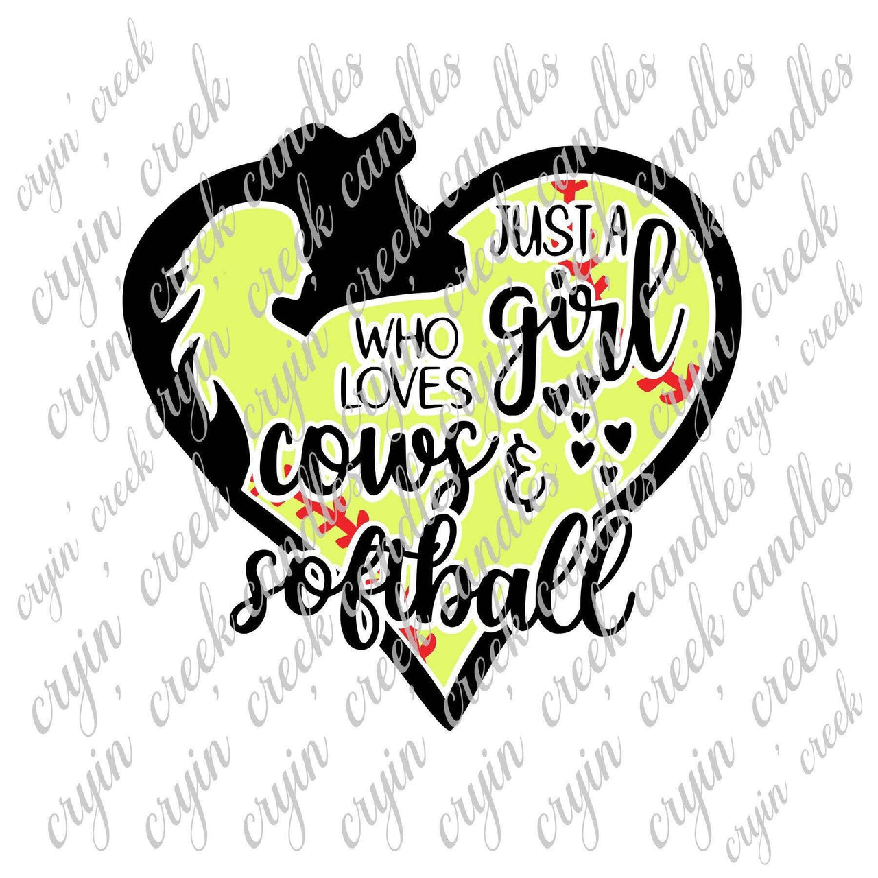 Just a Girl Who Loves Cows and Softball Download