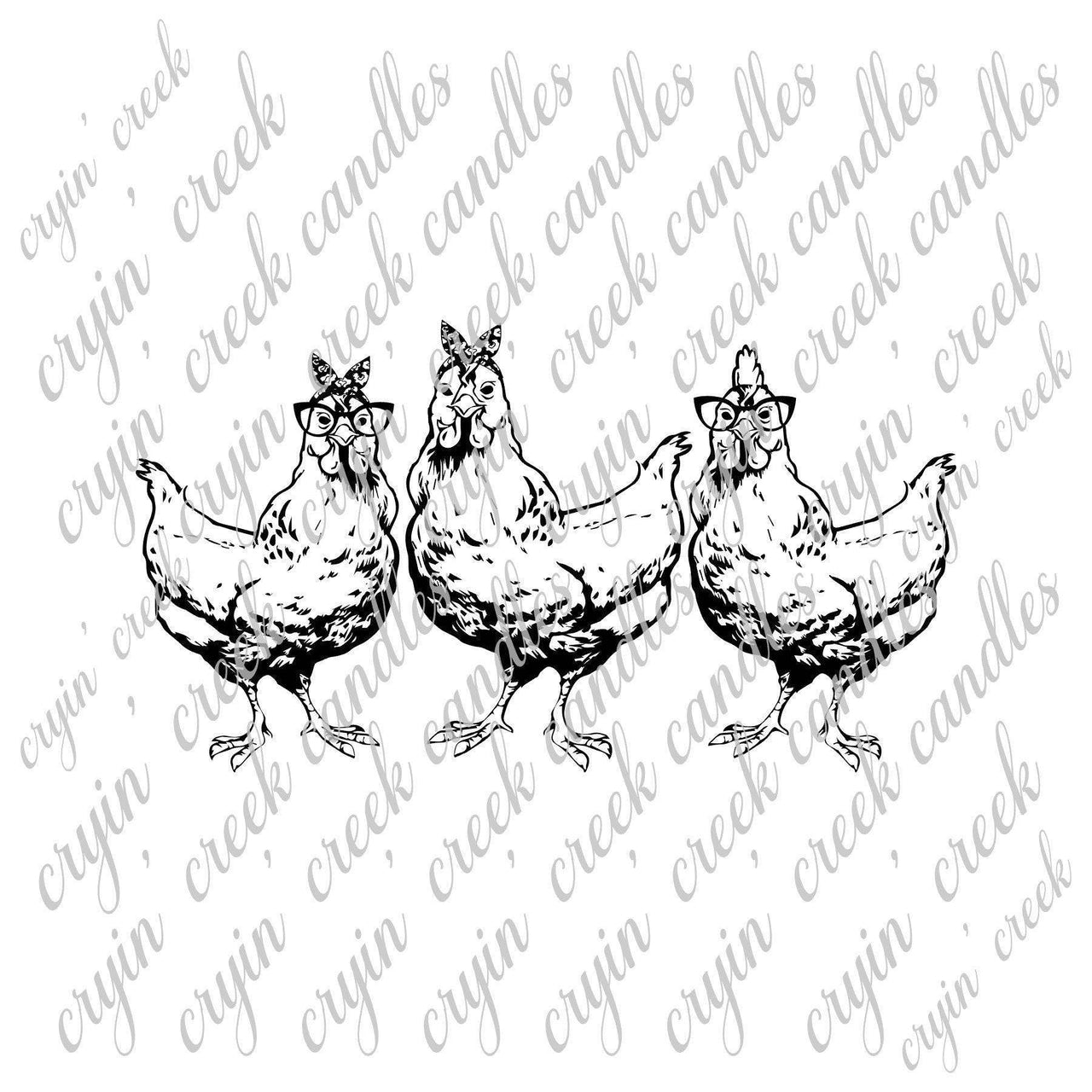 Trio of Funny Hens Download