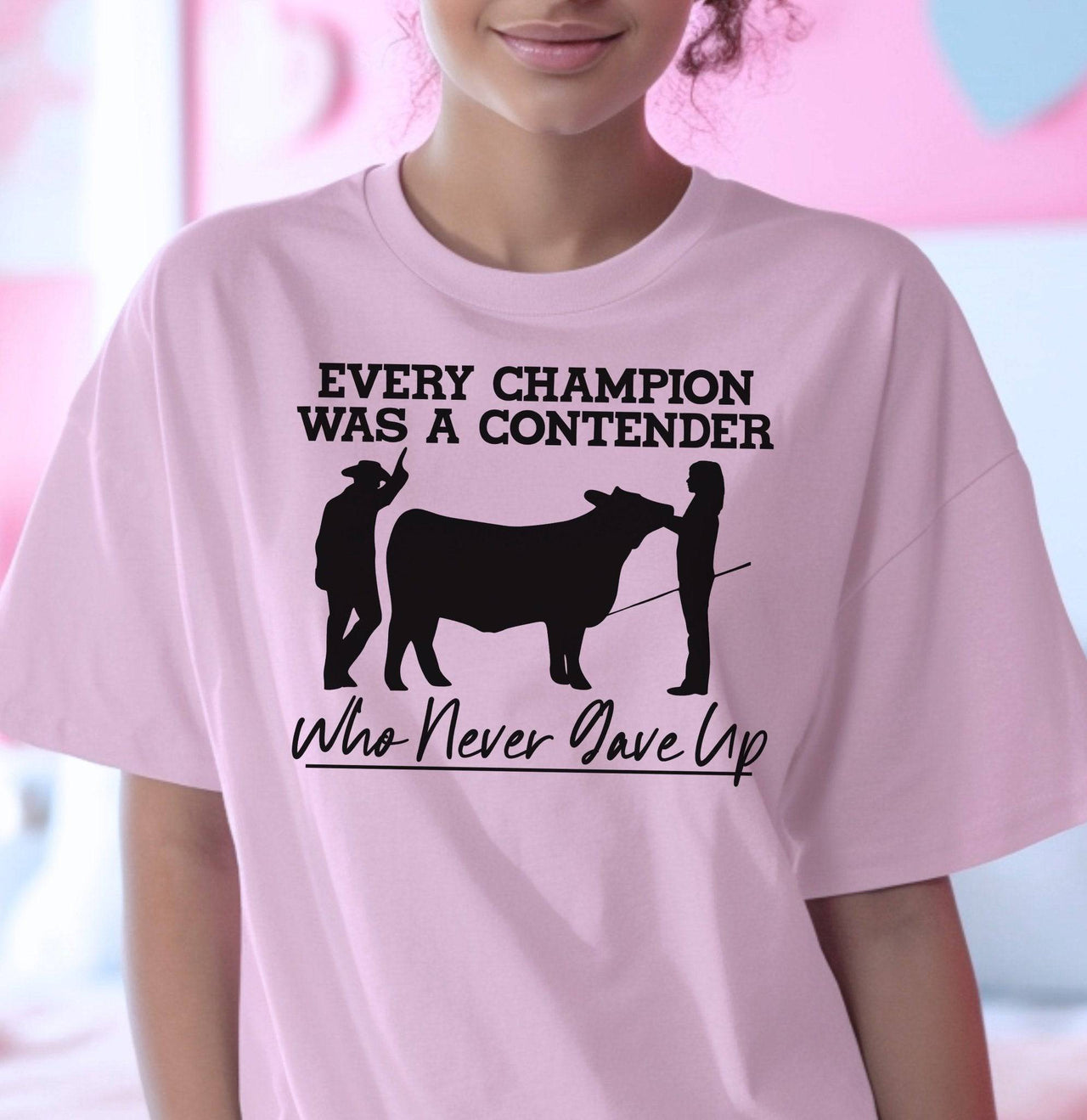 Every (Female) Champion Was a Contender Adult/Youth Cotton T-Shirt