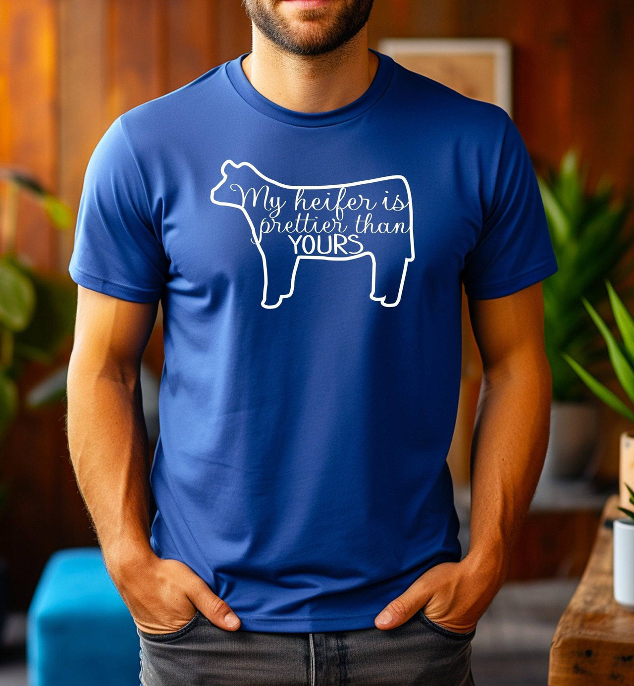 My Heifer is Prettier Than Yours Adult/Youth Cotton T-Shirt