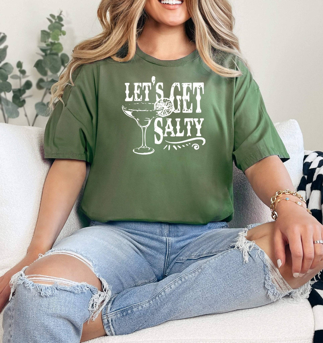 Let's Get Salty Adult Cotton Unisex T-Shirt