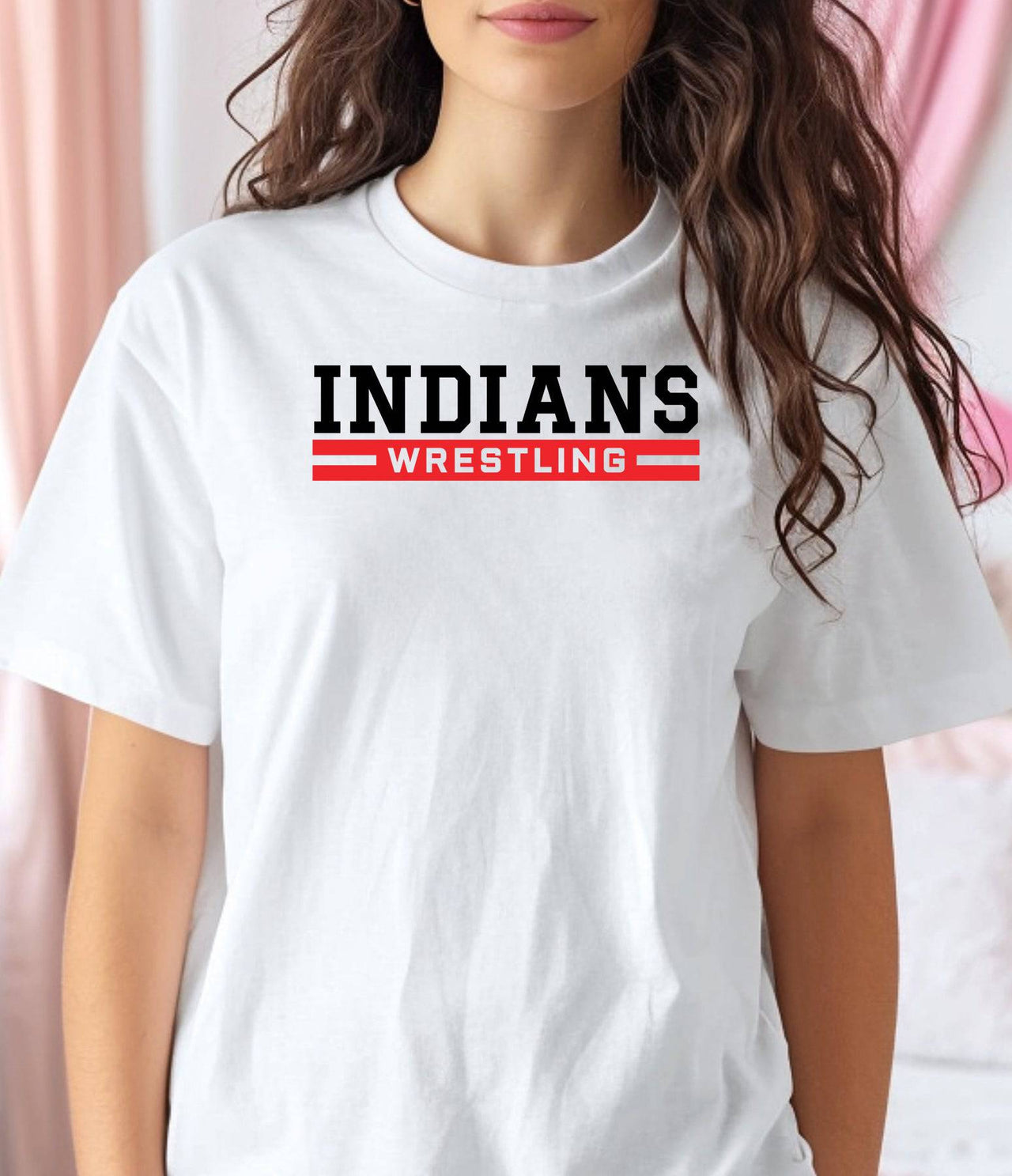 Indians Wrestling Adult or Youth Cotton T-Shirt