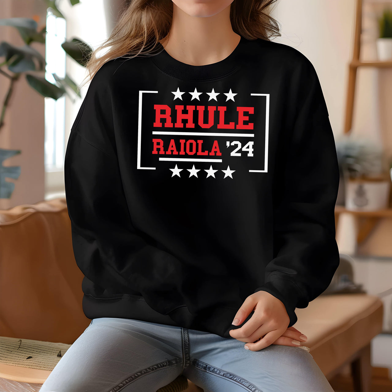 Rhule Raiola '24 Cotton Crewneck Sweatshirt for Nebraska Fans