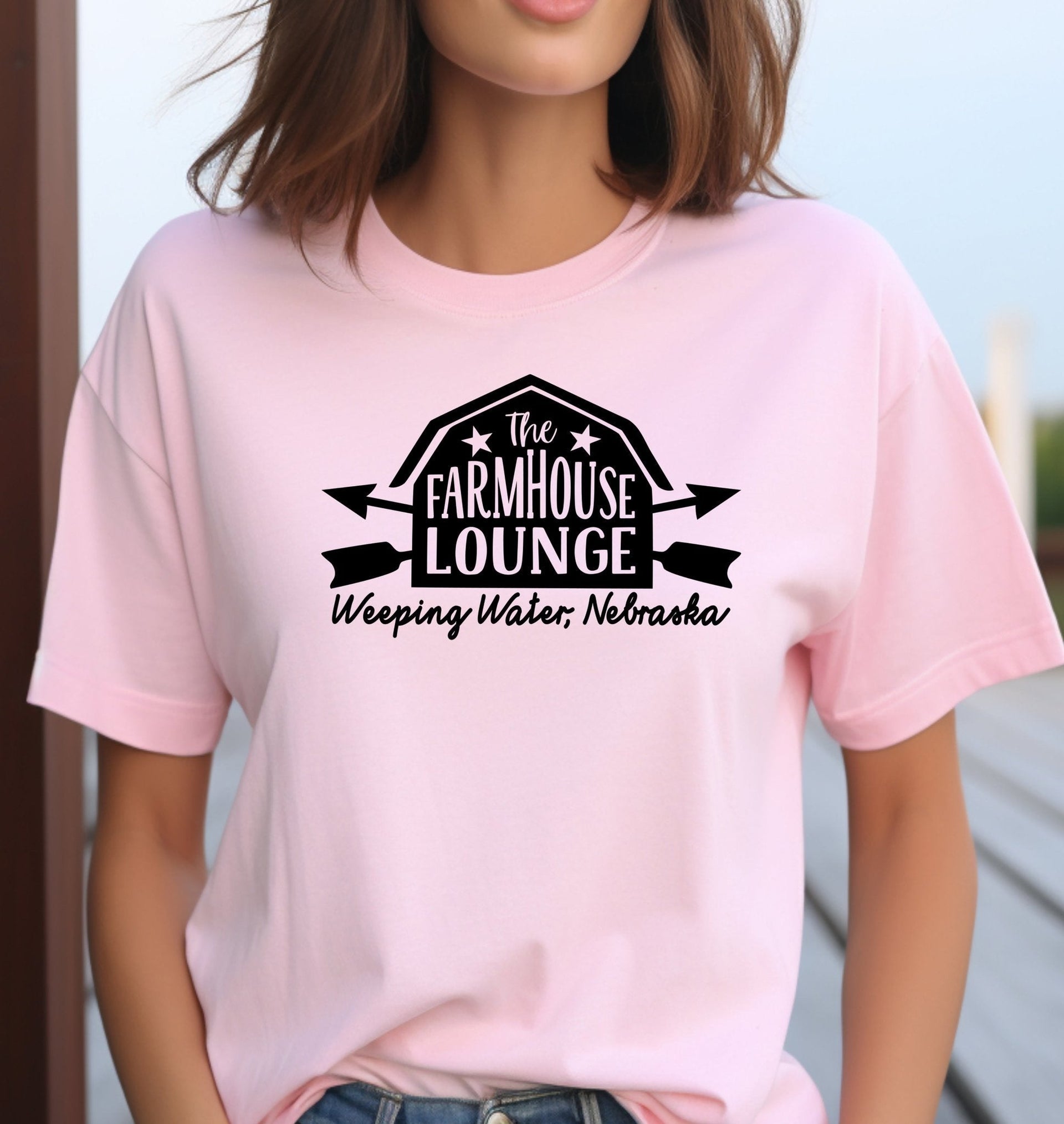 Farmhouse Lounge Barn and Arrows Logo T-Shirt - 0