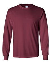 Maroon Boozy Reindeer Names Funny Christmas Long Sleeve T-Shirt | Adult Holiday Drinking Shirt