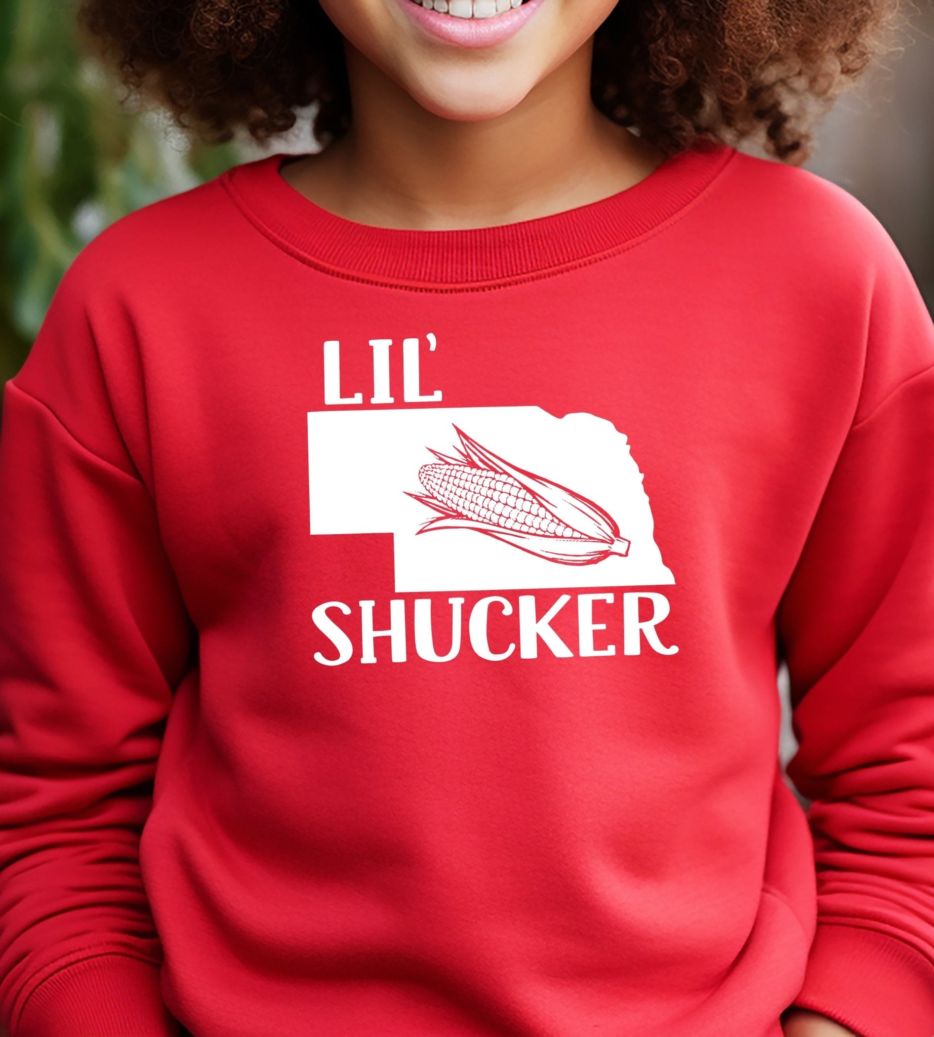 Nebraska Lil' Shucker Youth/Toddler 100% Cotton Crewneck Sweatshirt | Cryin Creek