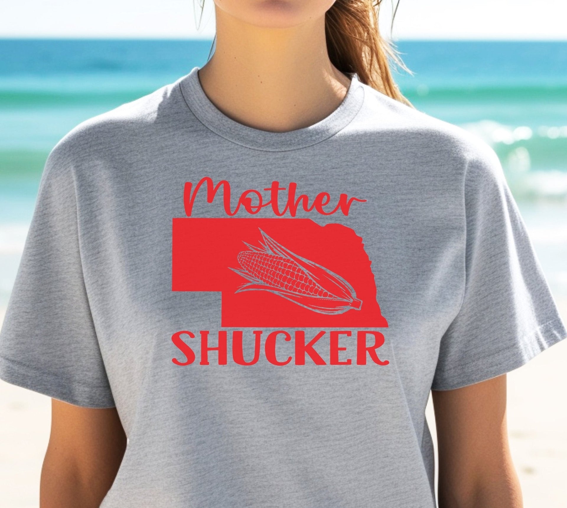 Nebraska Mother Shucker Adult Unisex Cotton T-Shirt - 2