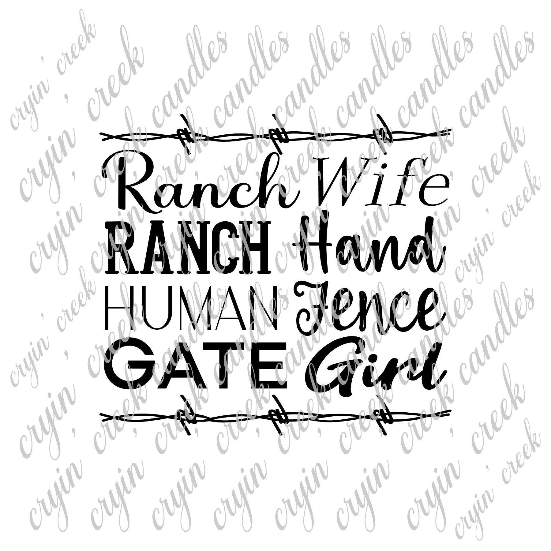 Ranch Wife Gate Girl Human Fence Download - 0