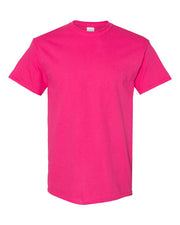 Hot pink Small Towner Nebraska adult unisex cotton tee featuring customizable hometown water tower graphic