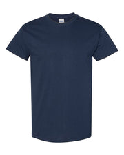 Navy Small Towner Nebraska adult unisex cotton tee featuring customizable hometown water tower graphic