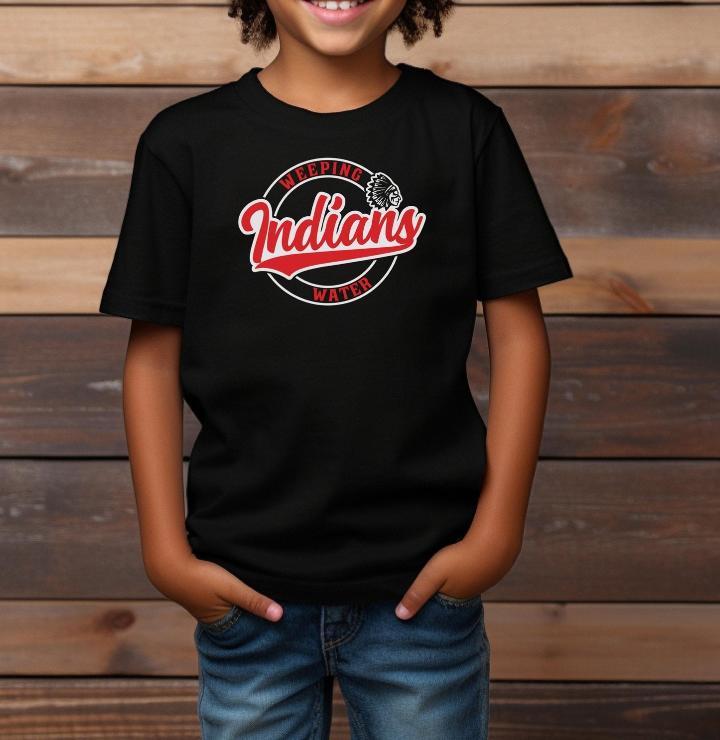 Weeping Water Indians Chief Adult/Youth Cotton T-Shirt | Cryin Creek